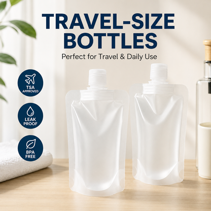 ✈️ Travel Sale-Leak Proof Toiletry Sample Bags