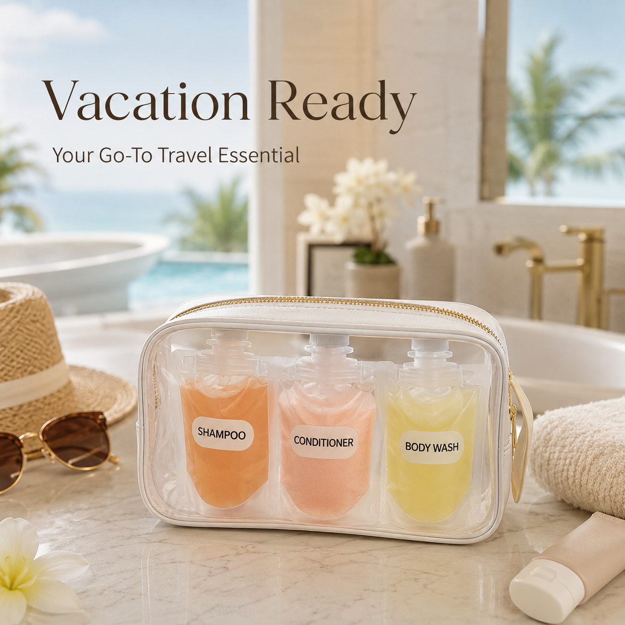 ✈️ Travel Sale-Leak Proof Toiletry Sample Bags