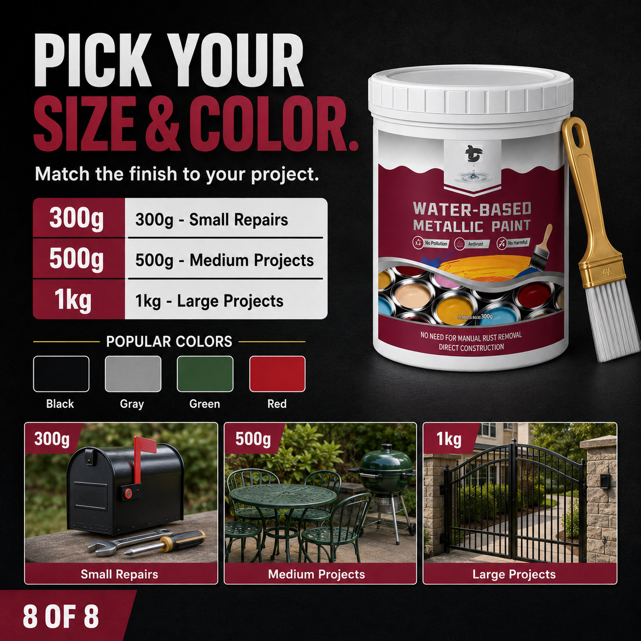 Rust Converter Metallic Paint