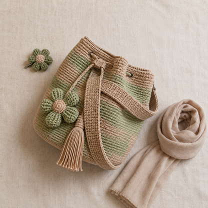 🌼Handmade Crochet Flower Tote 🌼✨