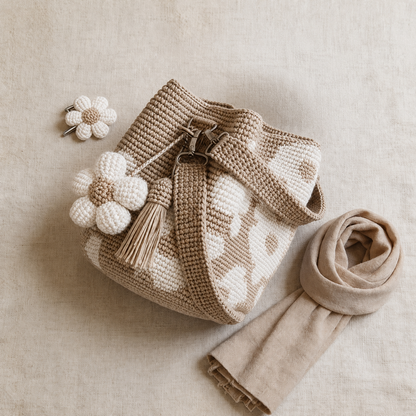 🌼Handmade Crochet Flower Tote 🌼✨