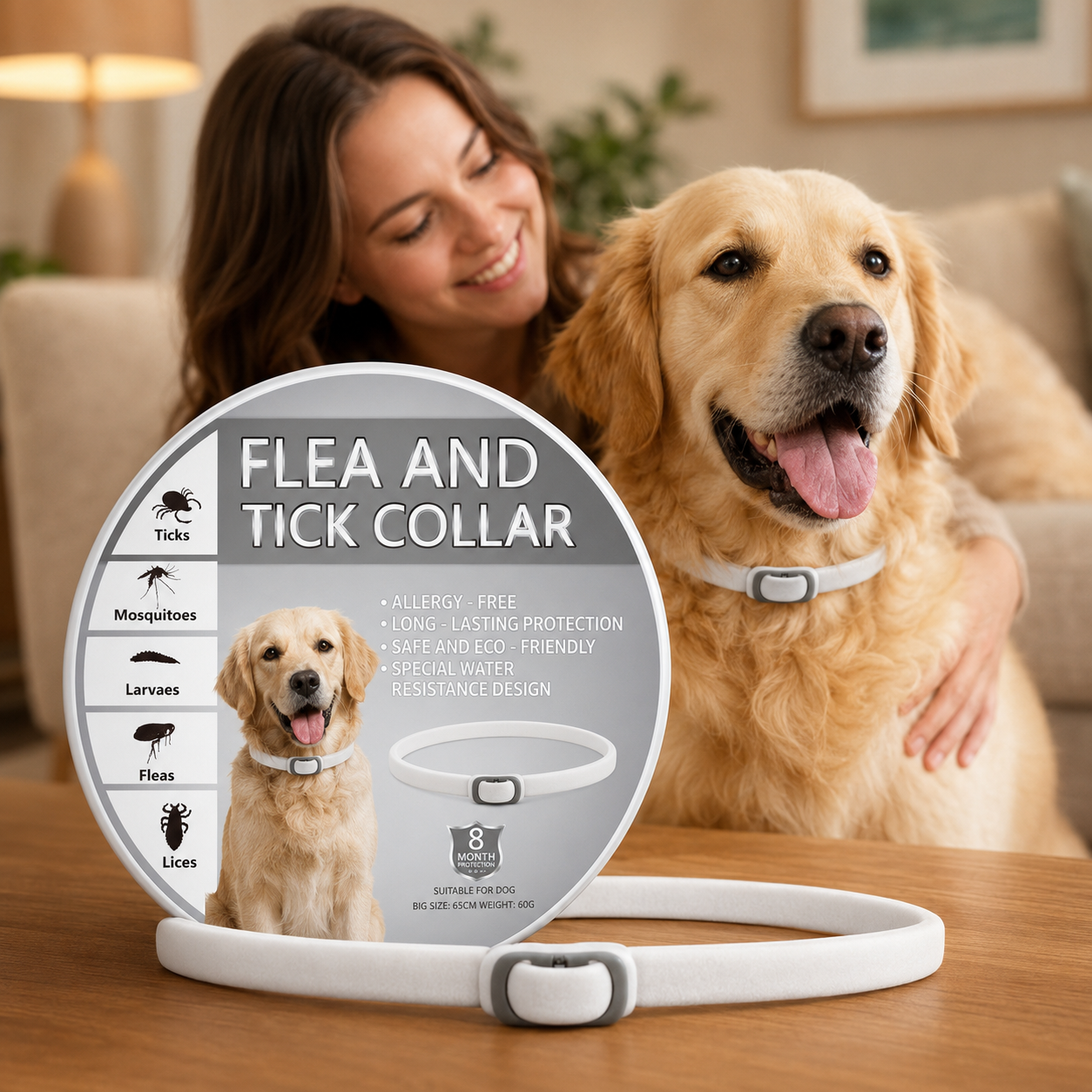 Natural Essential Oil Pet Pest Repellent Collar