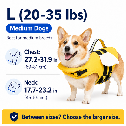 Premium Dog Life Vest for Swimming & Boating🛒