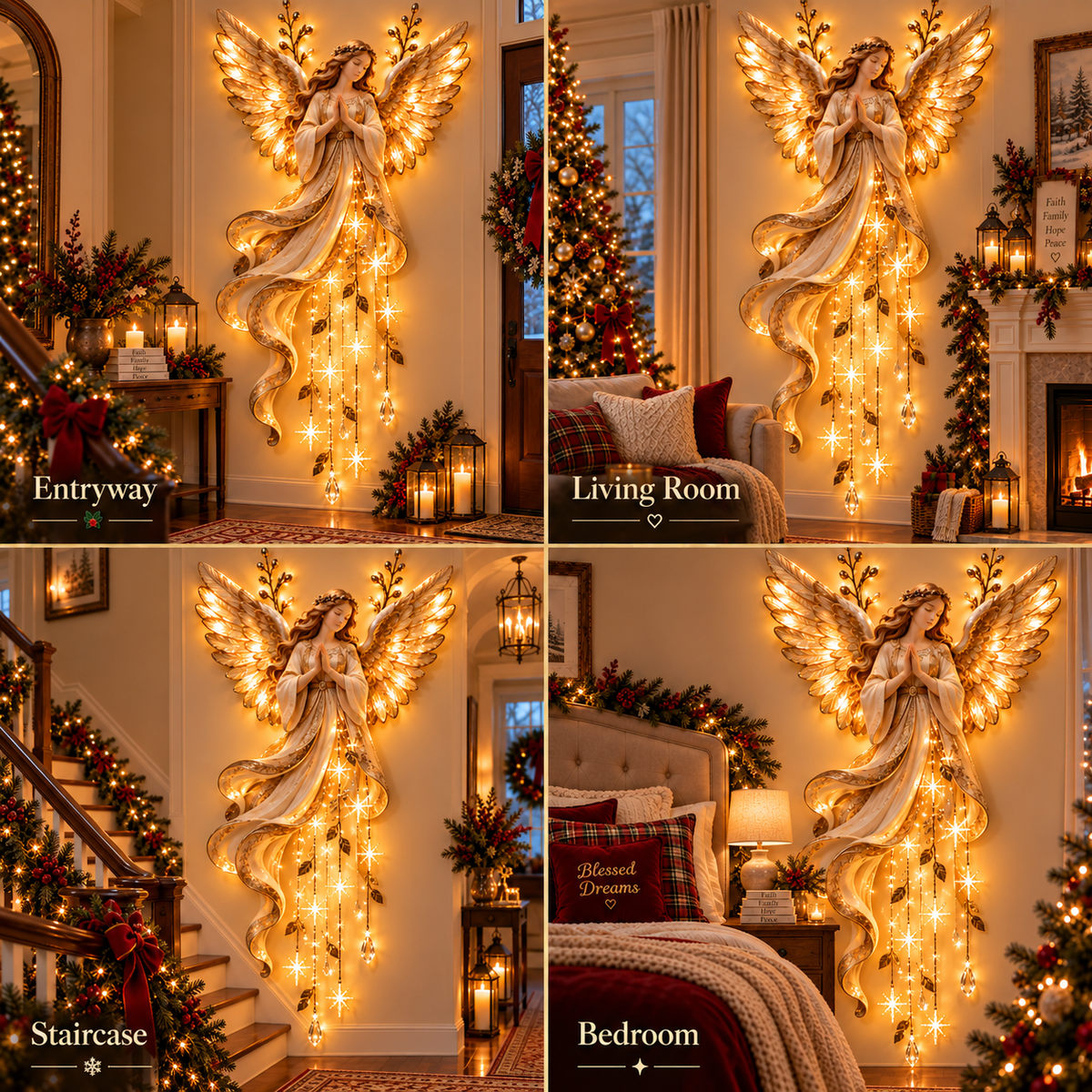 🎁 49% OFF Guardian Angel Christmas Decor – Faith, Love & Blessings in One 👼