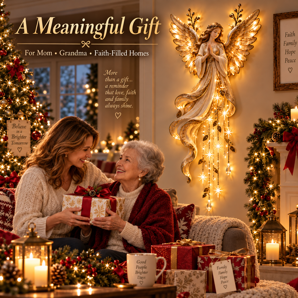 🎁 49% OFF Guardian Angel Christmas Decor – Faith, Love & Blessings in One 👼