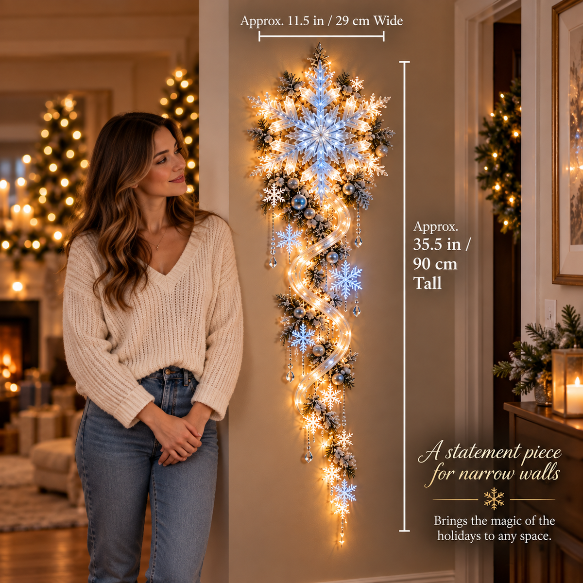 ❄️ 49% OFF | Giant Snowflake Blizzard Trail™ – Turn Your Home Into a Winter Wonderland