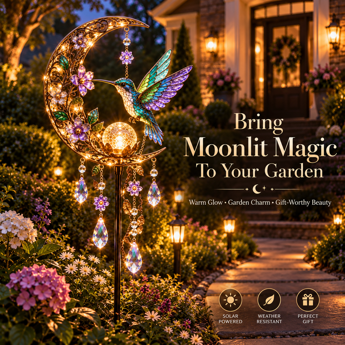 🔥Hot Sale 40% OFF🔥Cross & Lily Solar Garden Light™ | Christian Faith Garden Stake ✝️✨