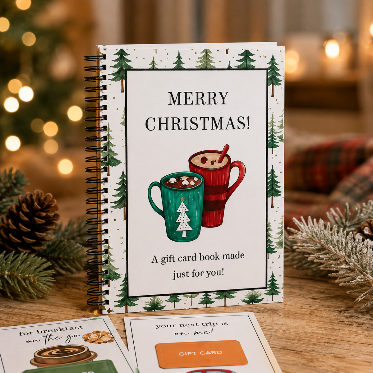 MerryWish Christmas Drinks Gift Card Book