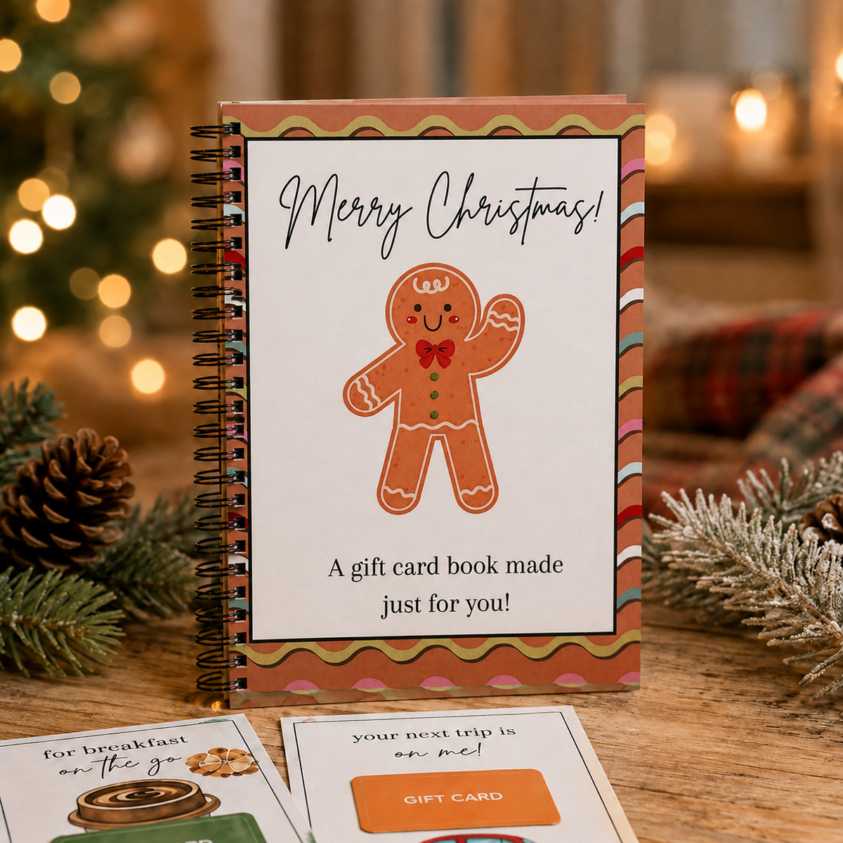 MerryWish Gingerbread Joy Gift Card Book