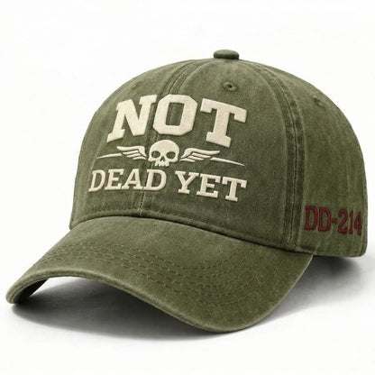 🔥50% OFF Today!🔥DD-214 Veteran Cap – NOT DEAD YET Embroidered Edition