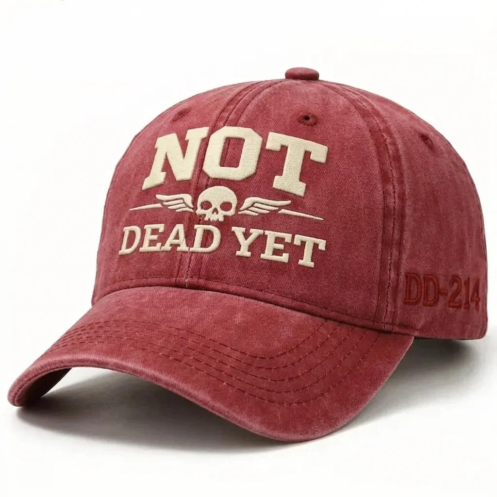 🔥50% OFF Today!🔥DD-214 Veteran Cap – NOT DEAD YET Embroidered Edition