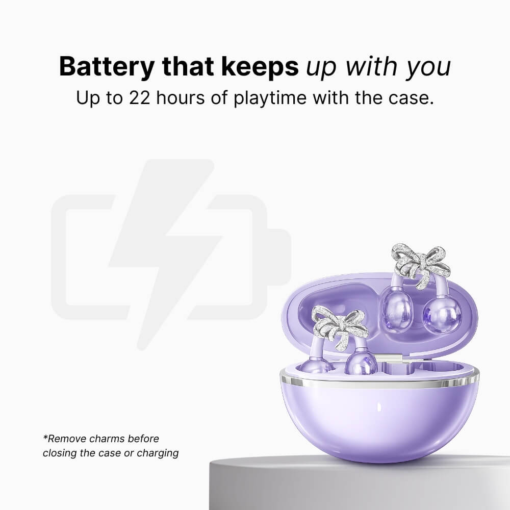 Wireless clip-on earbuds charging in compact case