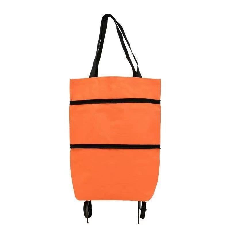 🛢️ 2-in-1 Foldable Shopping Cart