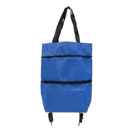 🛢️ 2-in-1 Foldable Shopping Cart