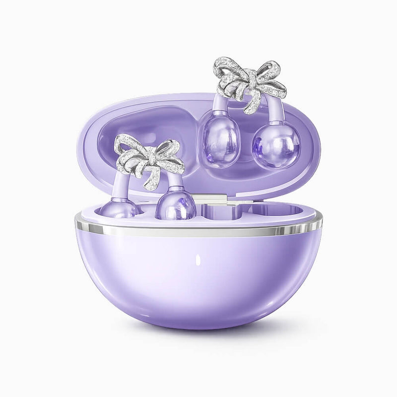 Orchid clip-on earbuds