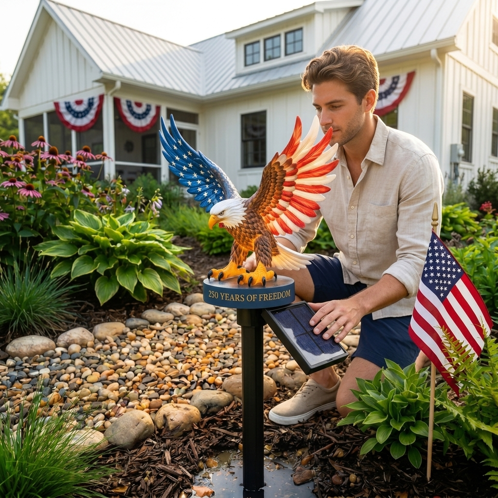 ⏰Flash Sale - 49% OFF Solar Eagle Garden Stake with LED Light