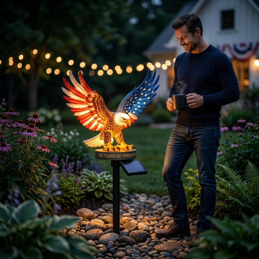 ⏰Flash Sale - 49% OFF Solar Eagle Garden Stake with LED Light