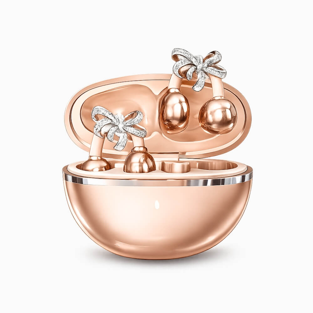 Crystal Bow Clip-On Open-Ear Earbuds – Wireless Sound Meets Jewelry-Inspired Style