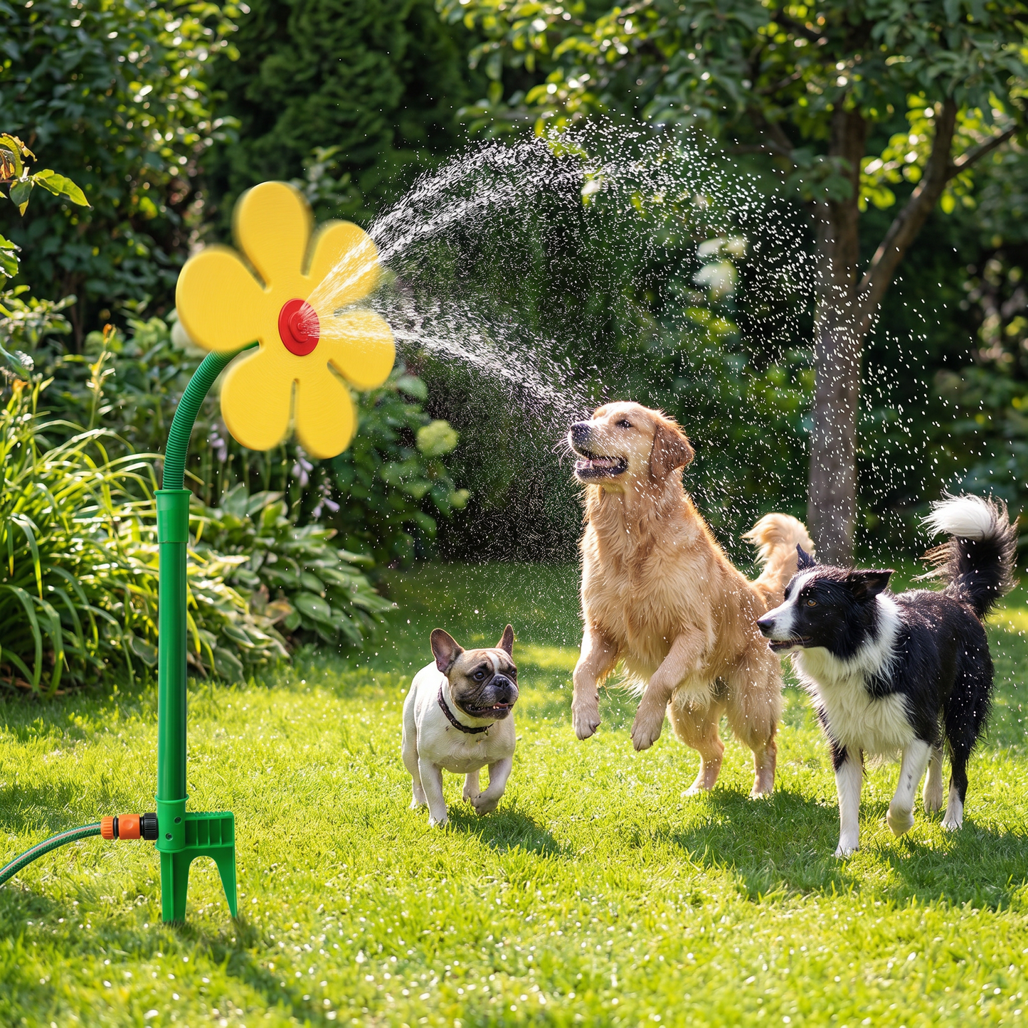 🔥Limited time offer💖 Spinning Sunflower Sprinkler for Dogs