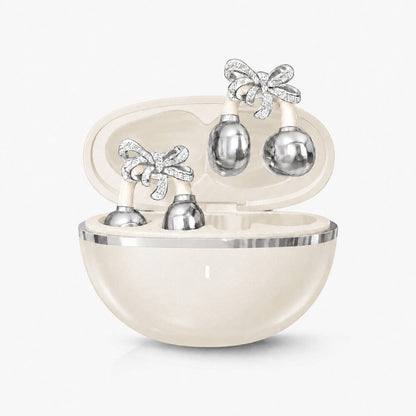 Crystal Bow Clip-On Open-Ear Earbuds – Wireless Sound Meets Jewelry-Inspired Style