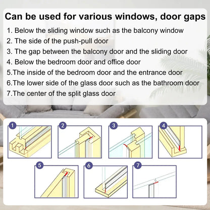 🌸Door Weather Stripping, Self-Adhesive Draft Stopper Seal for Doors & Windows🛒