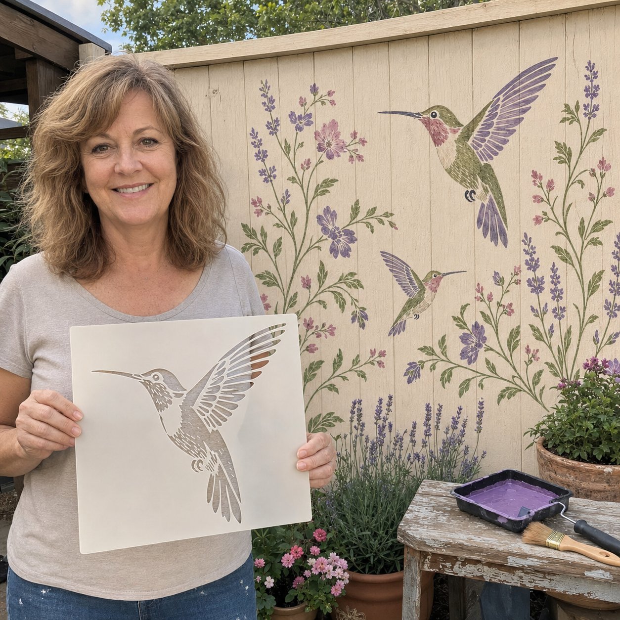 🔥Last Day 50% OFF 🌿 Garden Wall StencilTM Collection  🎨✨