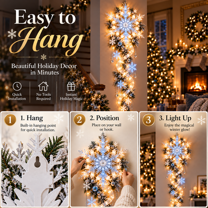 ❄️ 49% OFF | Giant Snowflake Blizzard Trail™ – Turn Your Home Into a Winter Wonderland