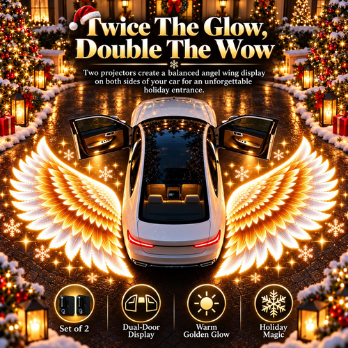 👼 Angel Wing Car Door Projector Lights | 2-Light Left & Right Set