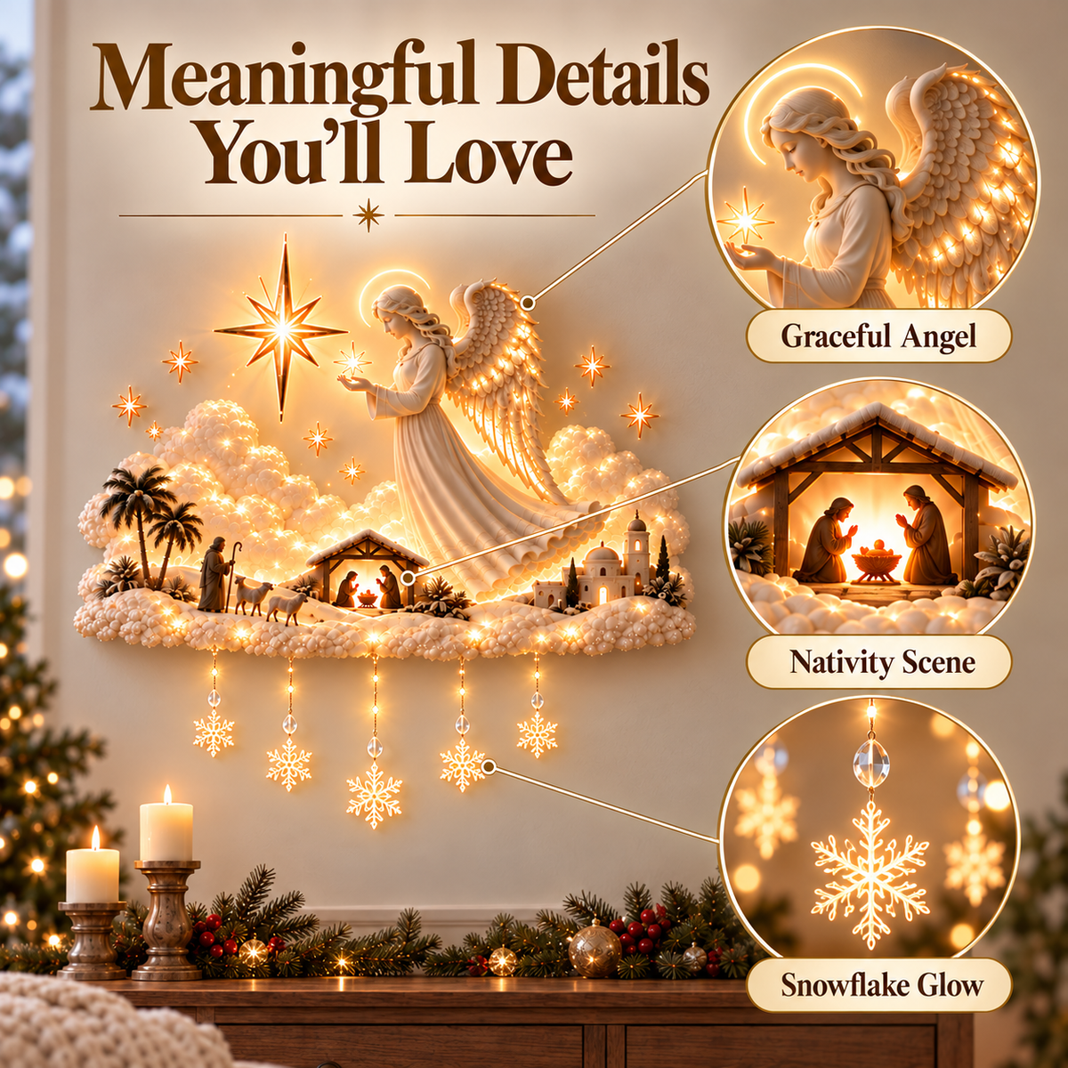 ✨ SAVE 56% - Christmas Blessing Angel Glow