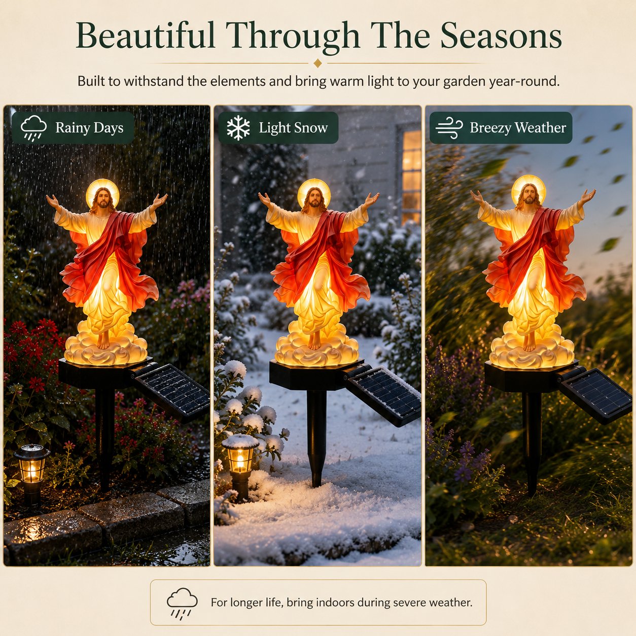 🔥Last Day 49% OFF✝️ Solar-Powered Jesus Garden Light✨