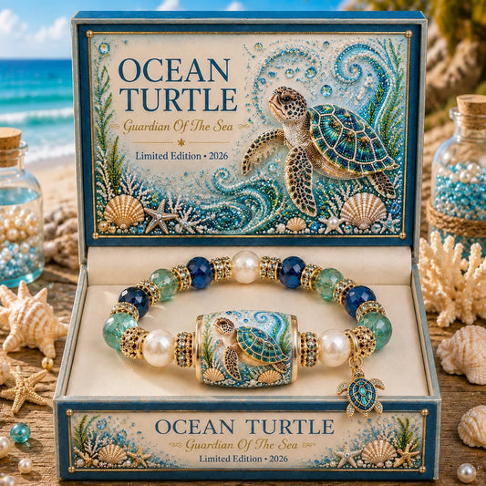 💥 Last Day 49% OFF – 🌊 Ocean Guardian Bracelet Collection | 7 Marine Creature Designs, Gemstone-Style Beads & Matching Sea Charms 🐚✨