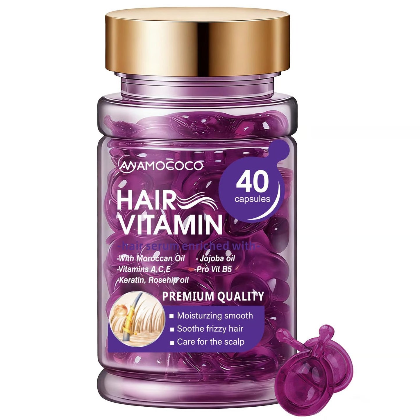 Hair Vitamin Nourishing Oil Capsules