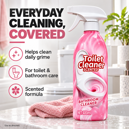 🫧 400mL Toilet & Bathroom Cleaning Spray — Tackle Everyday Grime ✨⏳