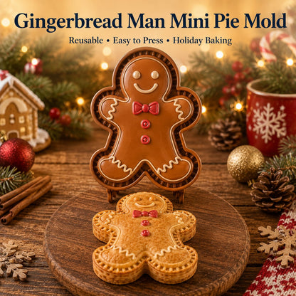 🔥😍 Last Day 49% OFF – 🎄 9-Design Christmas Mini Pie Mold Collection | Reusable Embossed Molds for Shaping Detailed Santa, Snowman, Reindeer, Tree & Holiday Pies 🥧✨