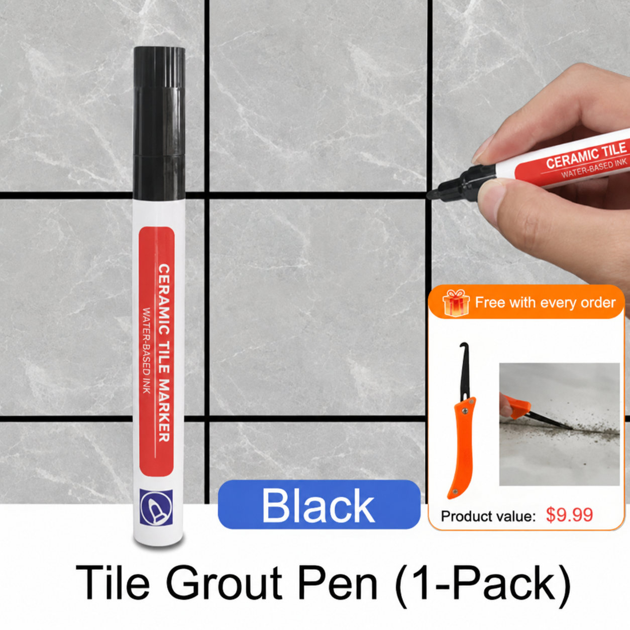 🔥Day Sale 49% OFF🎉Anti-Mould & Waterproof Joint Pen for Ceramic Tiles