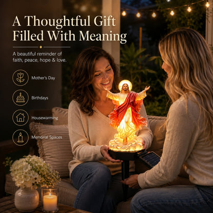 🔥Last Day 49% OFF✝️ Solar-Powered Jesus Garden Light✨