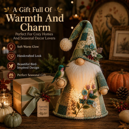 🔥 LAST DAY 49% OFF – 🐦 Patchwork Bird Gnome Light Collection