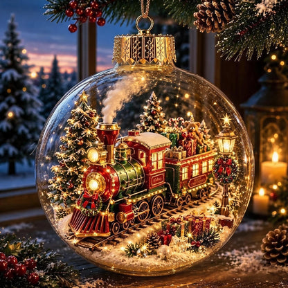 🔥 LAST DAY 49% OFF – 🎄Glowing Christmas Diorama Ornament | Mini Light-Up Holiday Scenes with Cozy Warm Glow & Ready-to-Hang Design ✨