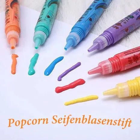 Close-up of the pointed applicator tips on the puffy art pens