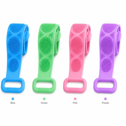 🛁Summer Limited-Time 50% OFF 💦Silicone Bath Brush Double-Sided Exfoliating Back Scrubber