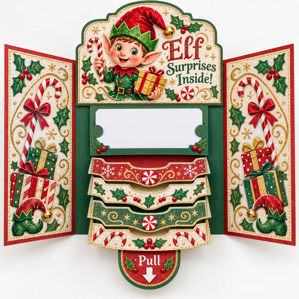 2026 New🎅🎁 Waterfall Christmas Gift Card Booklet 💳✨