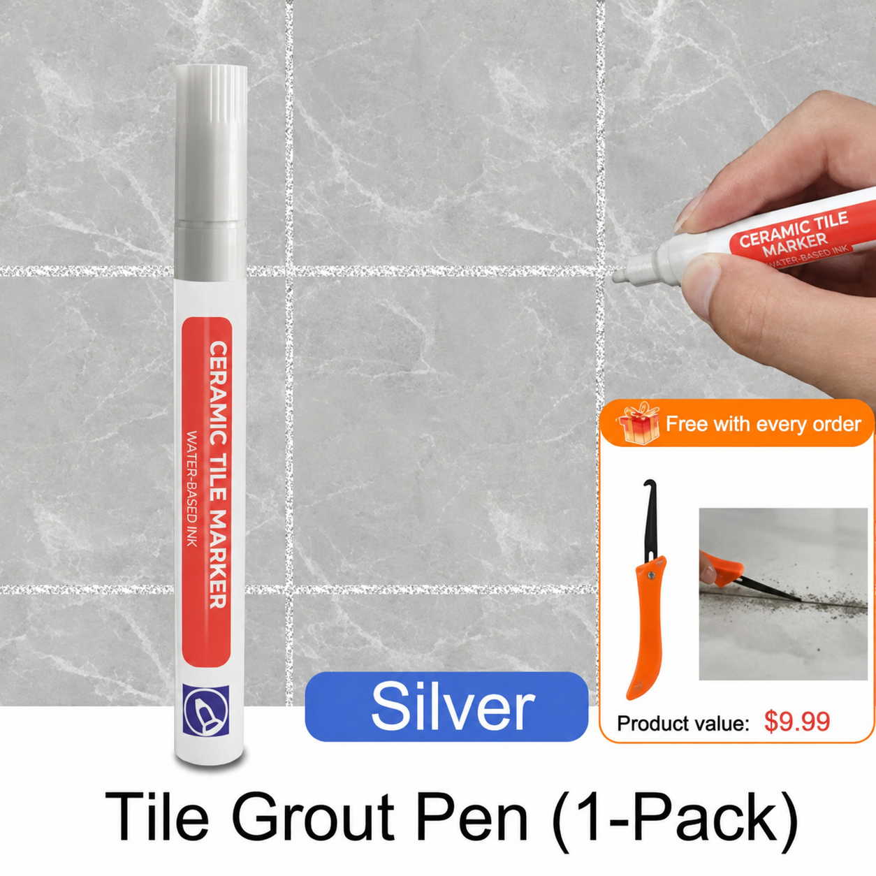 🔥Day Sale 49% OFF🎉Anti-Mould & Waterproof Joint Pen for Ceramic Tiles