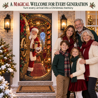 🎅Christmas Magic Door Portal™ – Life-Size Holiday Door Cover-Shop now!⏳
