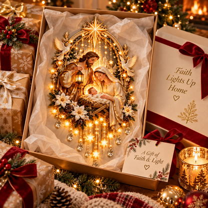 ✨✝️Light From Heaven™ Nativity Starfall Wall Light