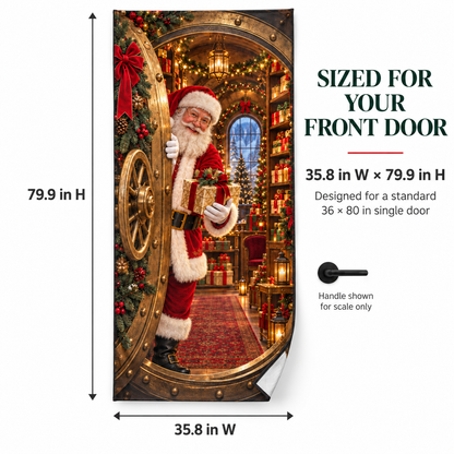 🎅Christmas Magic Door Portal™ – Life-Size Holiday Door Cover-Shop now!⏳
