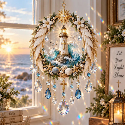 🔥HOT SALE🔥✝️ Christian Crystal Suncatcher | 5 Faith-Inspired Window Designs with Cascading Rainbow Crystals ✨