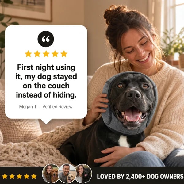 🐶 Sound-Dampening Dog Ear Wrap for Loud Noises & Calming Comfort