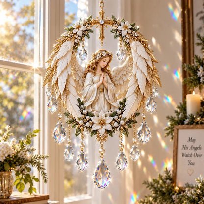 🔥HOT SALE🔥✝️ Christian Crystal Suncatcher | 5 Faith-Inspired Window Designs with Cascading Rainbow Crystals ✨