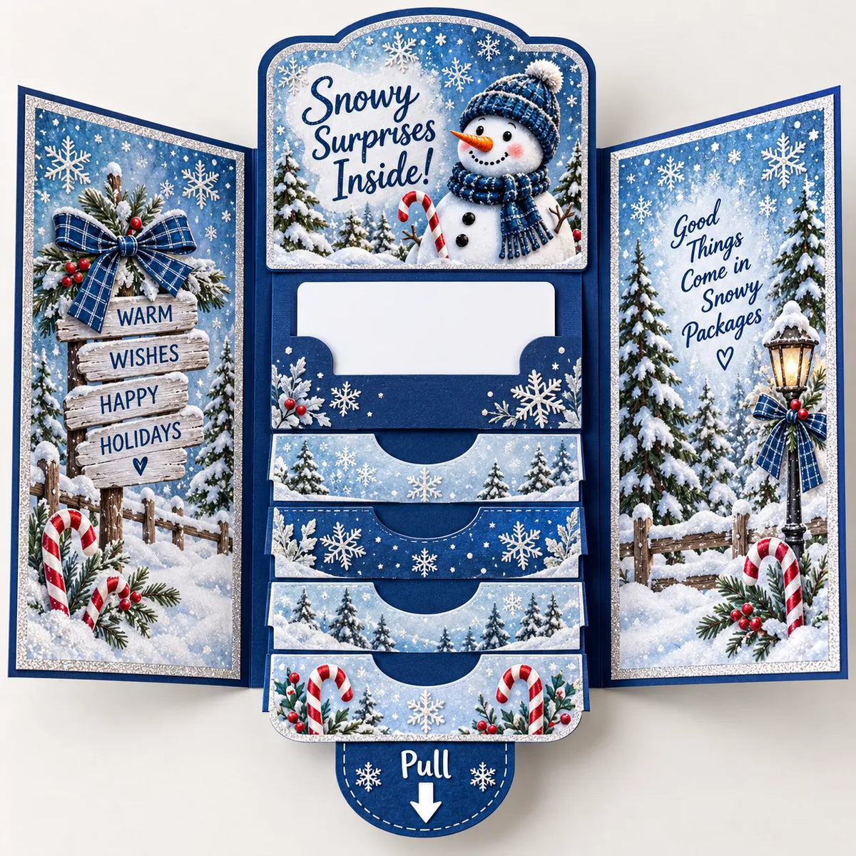 2026 New🎅🎁 Waterfall Christmas Gift Card Booklet 💳✨