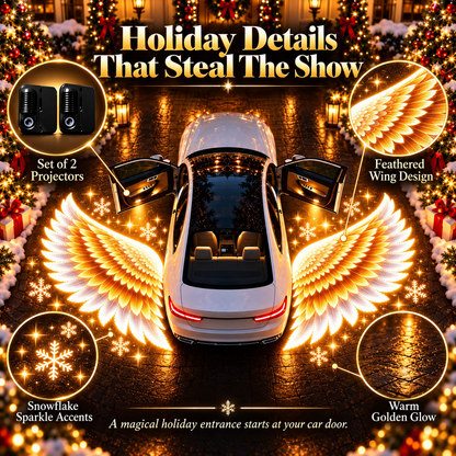 👼 Angel Wing Car Door Projector Lights | 2-Light Left & Right Set